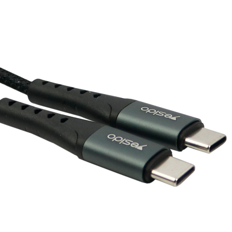 کابل تبدیل فست شارژ Yesido CA66 Type-C to Type-C PD 60W 1.2m