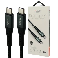 کابل تبدیل فست شارژ Yesido CA66 Type-C to Type-C PD 60W 1.2m