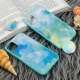 قاب چرمی هولوگرامی پاپ سوکت دار iPhone 11 سبز آبی