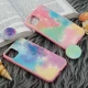 قاب چرمی هولوگرامی پاپ سوکت دار iPhone 11 صورتی