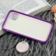 قاب چرمی هولوگرامی پاپ سوکت دار iPhone 11 بنفش