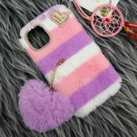قاب پشمالو پوم پوم دار iPhone 11
