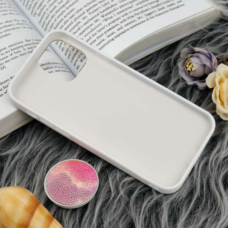 قاب چرمی هولوگرامی پاپ سوکت دار iPhone 11 Pro سفید