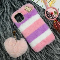 قاب پشمالو پوم پوم دار iPhone 11 Pro Max