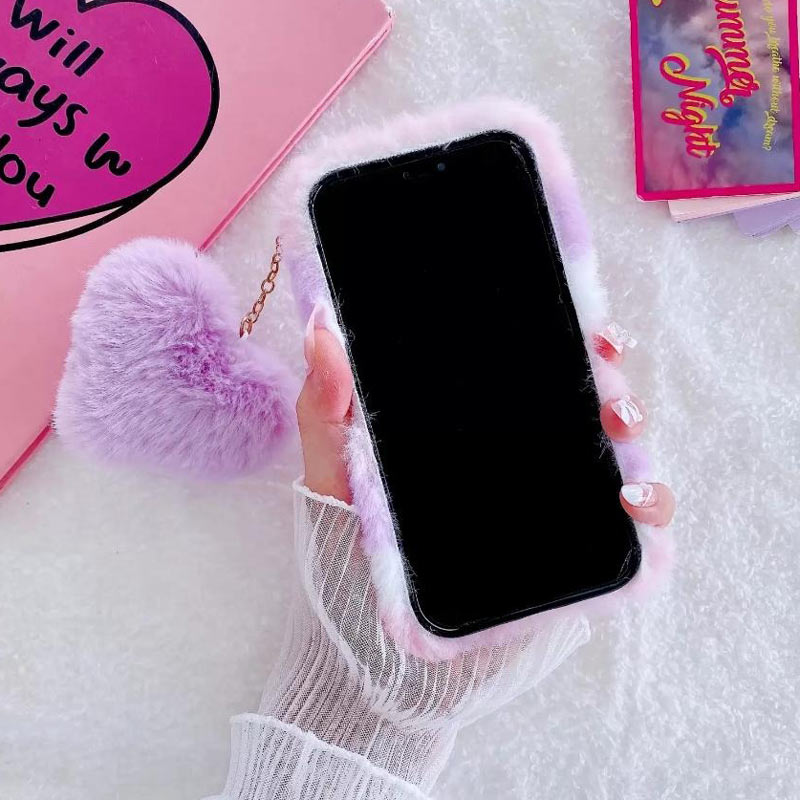 قاب پشمالو پوم پوم دار iPhone 11 Pro Max