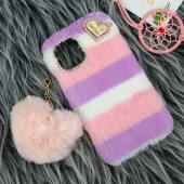 قاب پشمالو پوم پوم دار iPhone 12