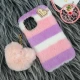 قاب پشمالو پوم پوم دار iPhone 12