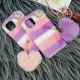قاب پشمالو پوم پوم دار iPhone 12