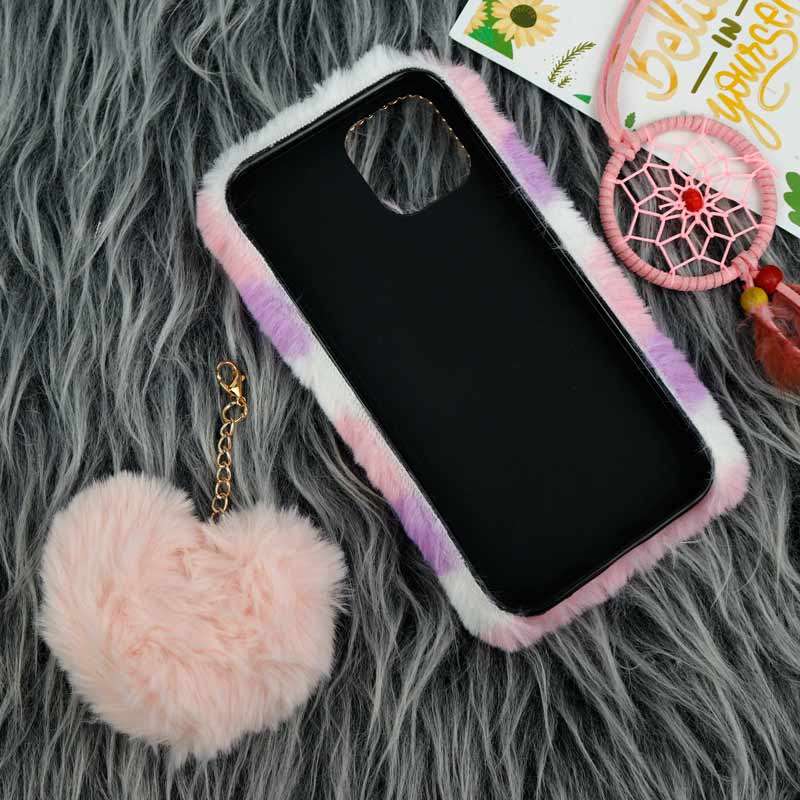 قاب پشمالو پوم پوم دار iPhone 12 Pro