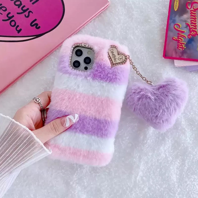 قاب پشمالو پوم پوم دار iPhone 12 Pro