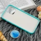 قاب چرمی هولوگرامی پاپ سوکت دار iPhone 12 Pro Max سبز آبی