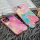 قاب چرمی هولوگرامی پاپ سوکت دار iPhone 12 Pro Max صورتی