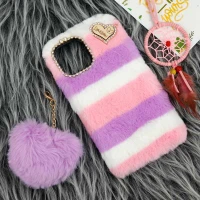 قاب پشمالو پوم پوم دار iPhone 12 Pro Max
