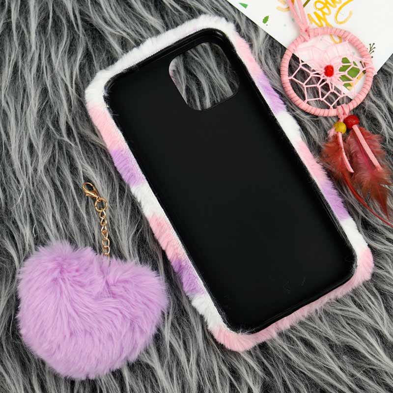 قاب پشمالو پوم پوم دار iPhone 12 Pro Max