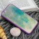 قاب چرمی هولوگرامی پاپ سوکت دار iPhone 6 بنفش