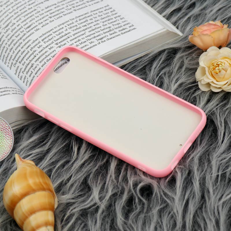 قاب چرمی هولوگرامی پاپ سوکت دار iPhone 6 صورتی