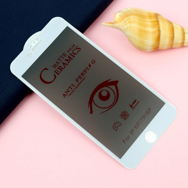 برچسب سرامیکی Privacy مات iPhone 7 Plus / 8 Plus سفید