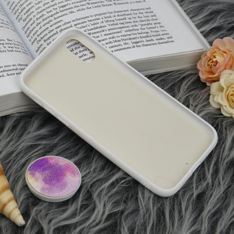 قاب چرمی هولوگرامی پاپ سوکت دار iPhone X سفید
