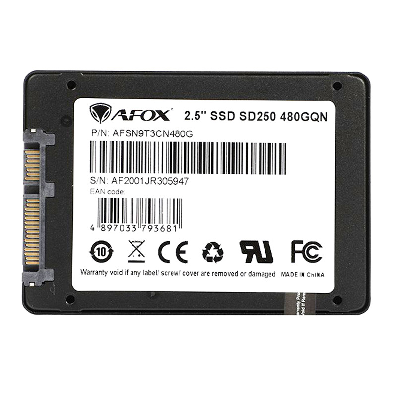 حافظه SSD ای فاکس Afox SD250-480GN 480GB
