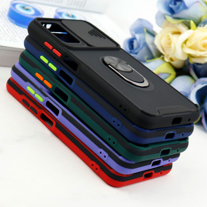 قاب ضد ضربه محافظ لنزدار کشویی هولدر دار بتمن کلاسیک Xiaomi Poco M3