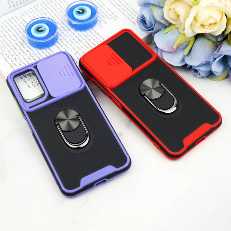 قاب ضد ضربه محافظ لنزدار کشویی هولدر دار بتمن کلاسیک Xiaomi Poco M3