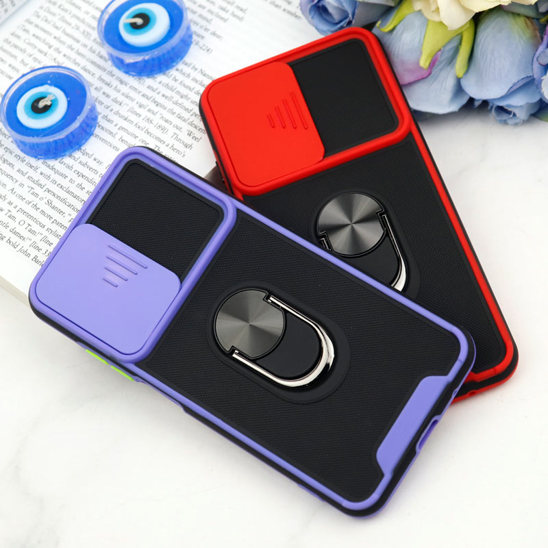 قاب ضد ضربه محافظ لنزدار کشویی هولدر دار بتمن کلاسیک Xiaomi Poco M3