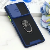 قاب ضد ضربه محافظ لنزدار کشویی هولدر دار بتمن کلاسیک Xiaomi Redmi Note 10 Pro