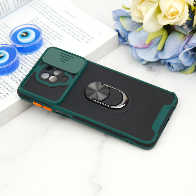 قاب ضد ضربه محافظ لنزدار کشویی هولدر دار بتمن کلاسیک Xiaomi Redmi Note 9s