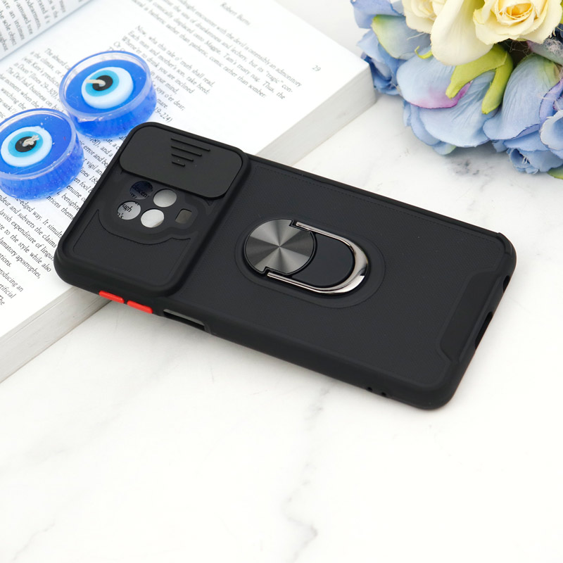 قاب ضد ضربه محافظ لنزدار کشویی هولدر دار بتمن کلاسیک Xiaomi Redmi Note 9s