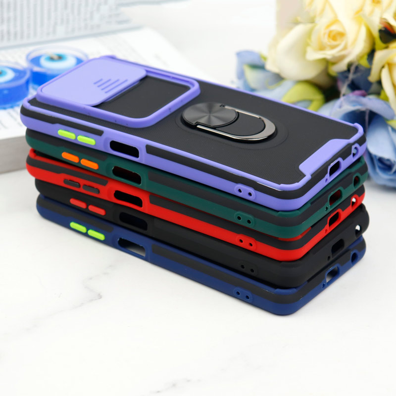 قاب ضد ضربه محافظ لنزدار کشویی هولدر دار بتمن کلاسیک Xiaomi Poco X3