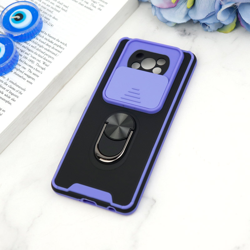 قاب ضد ضربه محافظ لنزدار کشویی هولدر دار بتمن کلاسیک Xiaomi Poco X3