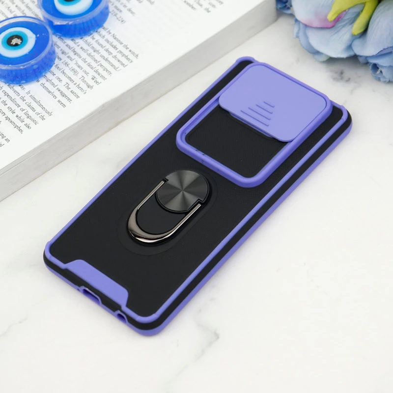 قاب ضد ضربه محافظ لنزدار کشویی هولدر دار بتمن کلاسیک Xiaomi Poco X3