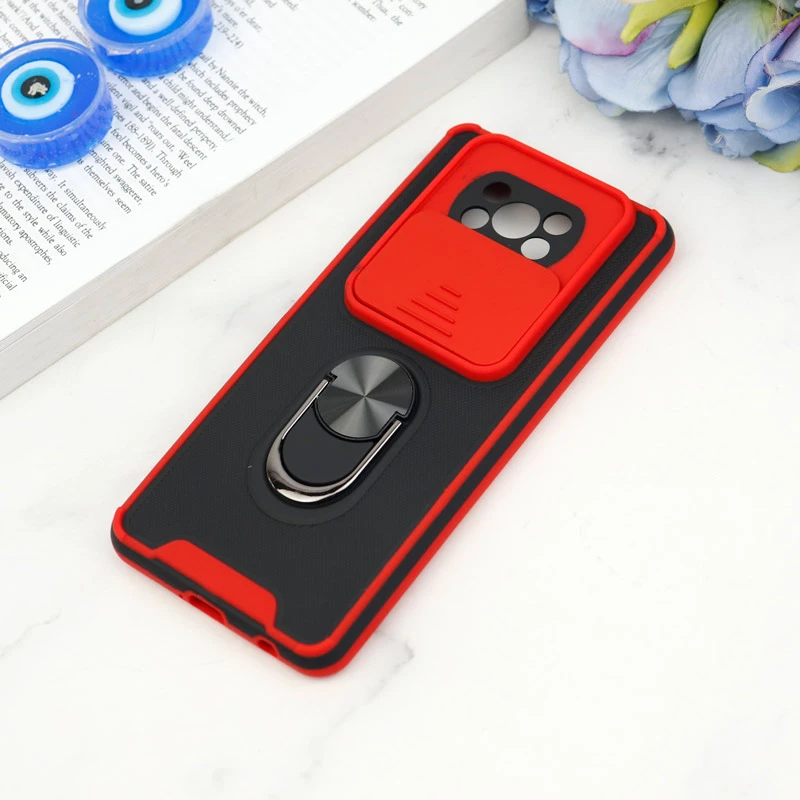 قاب ضد ضربه محافظ لنزدار کشویی هولدر دار بتمن کلاسیک Xiaomi Poco X3