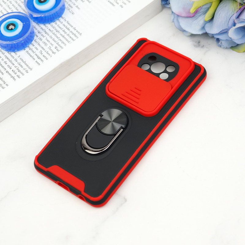 قاب ضد ضربه محافظ لنزدار کشویی هولدر دار بتمن کلاسیک Xiaomi Poco X3