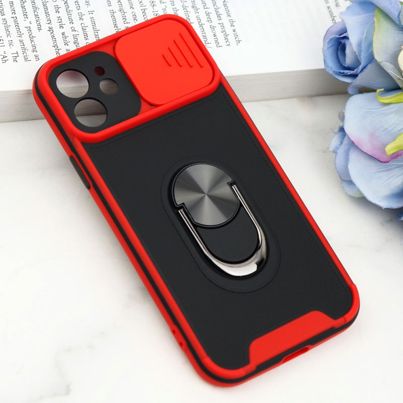 قاب ضد ضربه محافظ لنزدار کشویی هولدر دار بتمن کلاسیک آیفون iPhone 12
