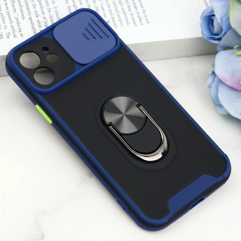 قاب ضد ضربه محافظ لنزدار کشویی هولدر دار بتمن کلاسیک آیفون iPhone 12