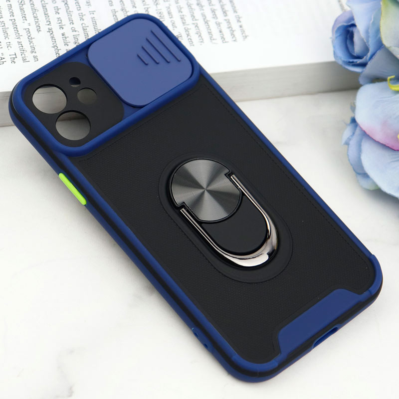 قاب ضد ضربه محافظ لنزدار کشویی هولدر دار بتمن کلاسیک آیفون iPhone 12