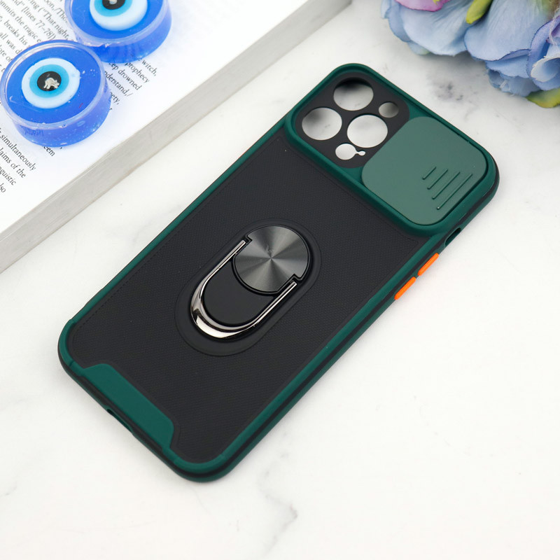 قاب ضد ضربه محافظ لنزدار کشویی هولدر دار بتمن کلاسیک آیفون iPhone 12 Pro Max