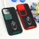 قاب ضد ضربه محافظ لنزدار کشویی هولدر دار بتمن کلاسیک آیفون iPhone 13 Pro Max