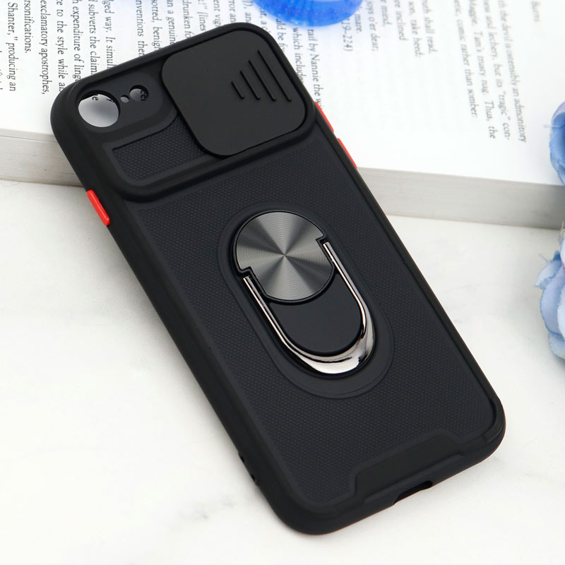 قاب ضد ضربه محافظ لنزدار کشویی هولدر دار بتمن کلاسیک آیفون iPhone 7/8/SE 2020