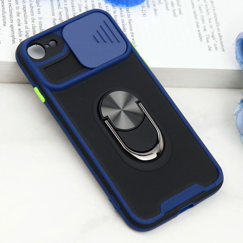 قاب ضد ضربه محافظ لنزدار کشویی هولدر دار بتمن کلاسیک آیفون iPhone 7/8/SE 2020