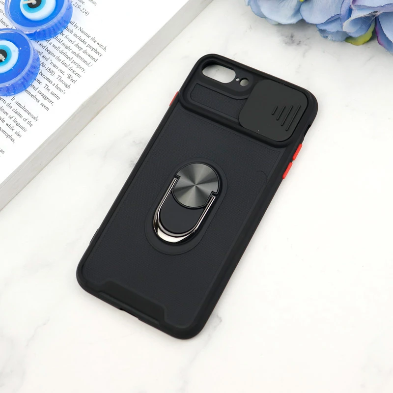 قاب ضد ضربه محافظ لنزدار کشویی هولدر دار بتمن کلاسیک آیفون iPhone 7 Plus / 8 Plus
