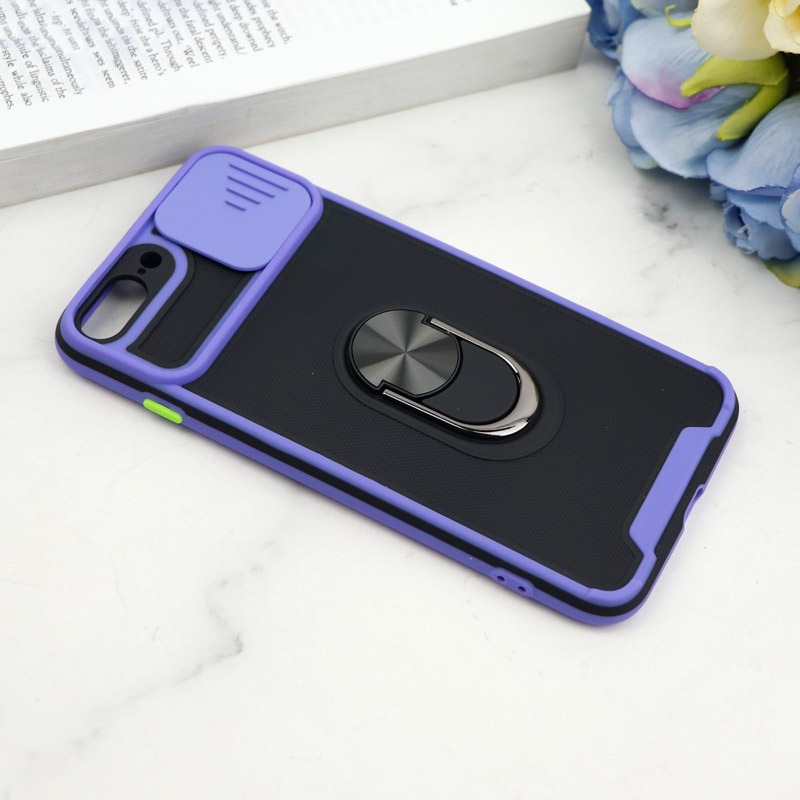 قاب ضد ضربه محافظ لنزدار کشویی هولدر دار بتمن کلاسیک آیفون iPhone 7 Plus / 8 Plus