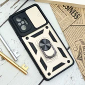 قاب ضد ضربه محافظ لنزدار کشویی هولدر دار بتمن Xiaomi Redmi Note 10 Pro