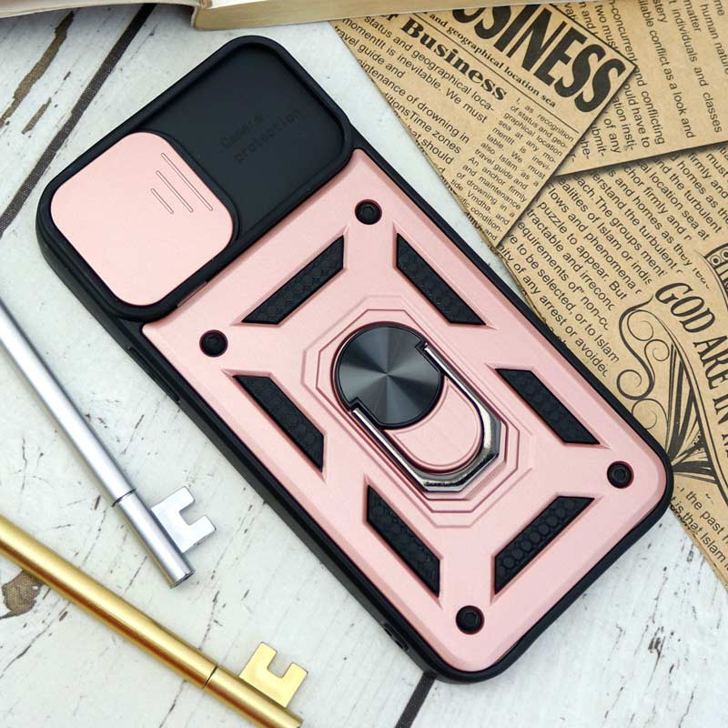 قاب ضد ضربه محافظ لنزدار کشویی هولدر دار بتمن iPhone 13 Pro Max
