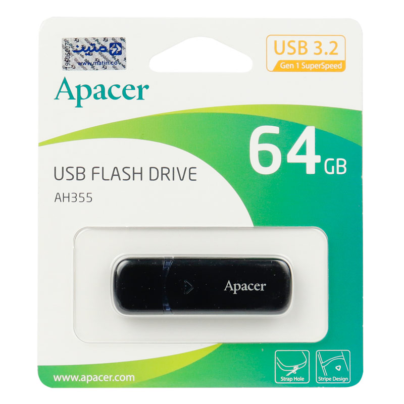 فلش 64 گیگ اپیسر Apacer AH355 USB3.2