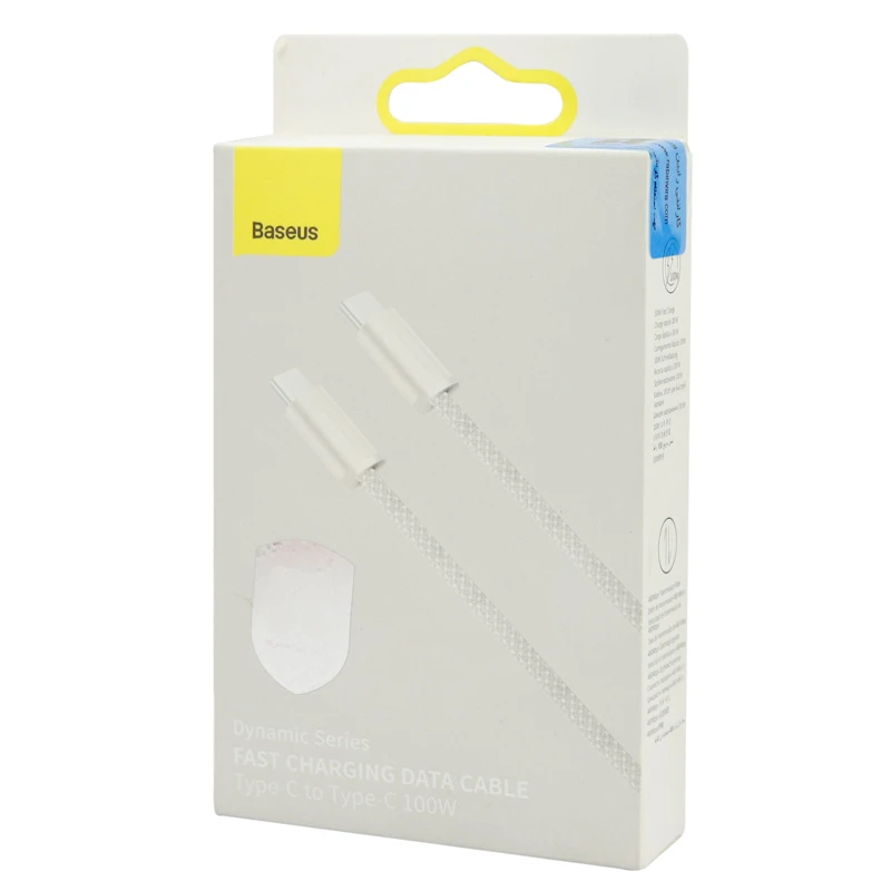 کابل دو سر تایپ سی فست شارژ 100 وات باسئوس CALD0002 طول 1 متر