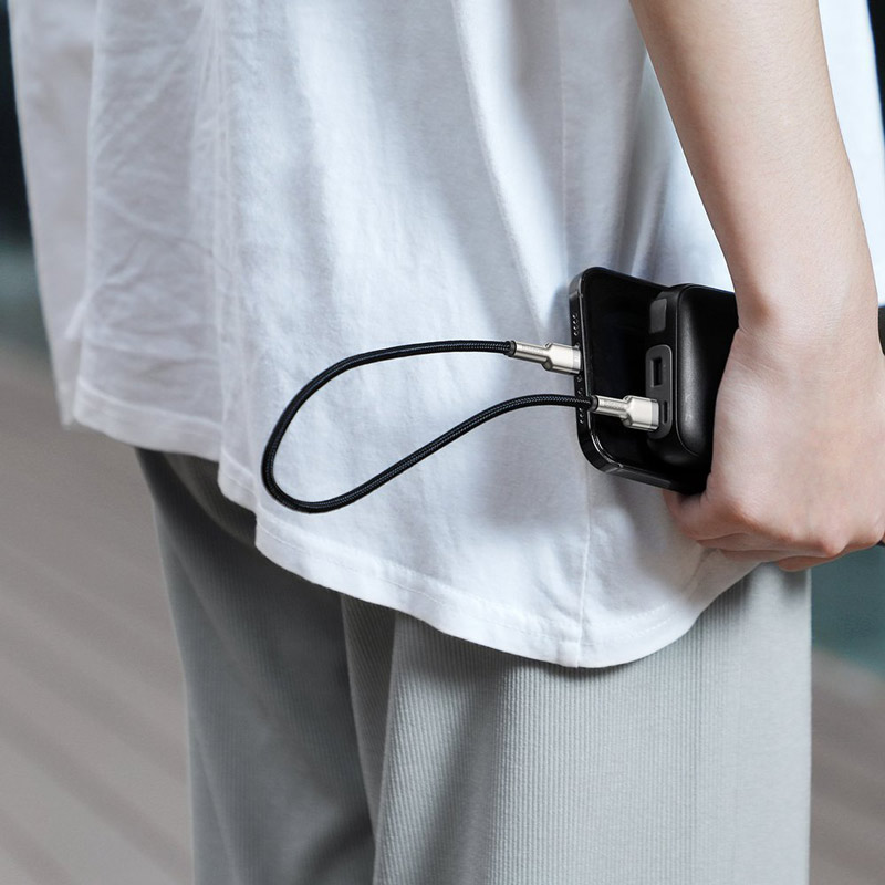 کابل کوتاه آیفونی Baseus CALJK-01 2.4A 25cm