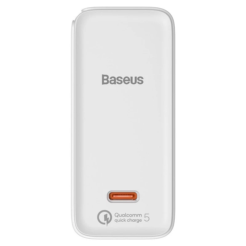 شارژر دیواری فست شارژ Baseus TZCCGAN-L 5A QC5.0 PD 100W Type-C + کابل تبدیل Type-C