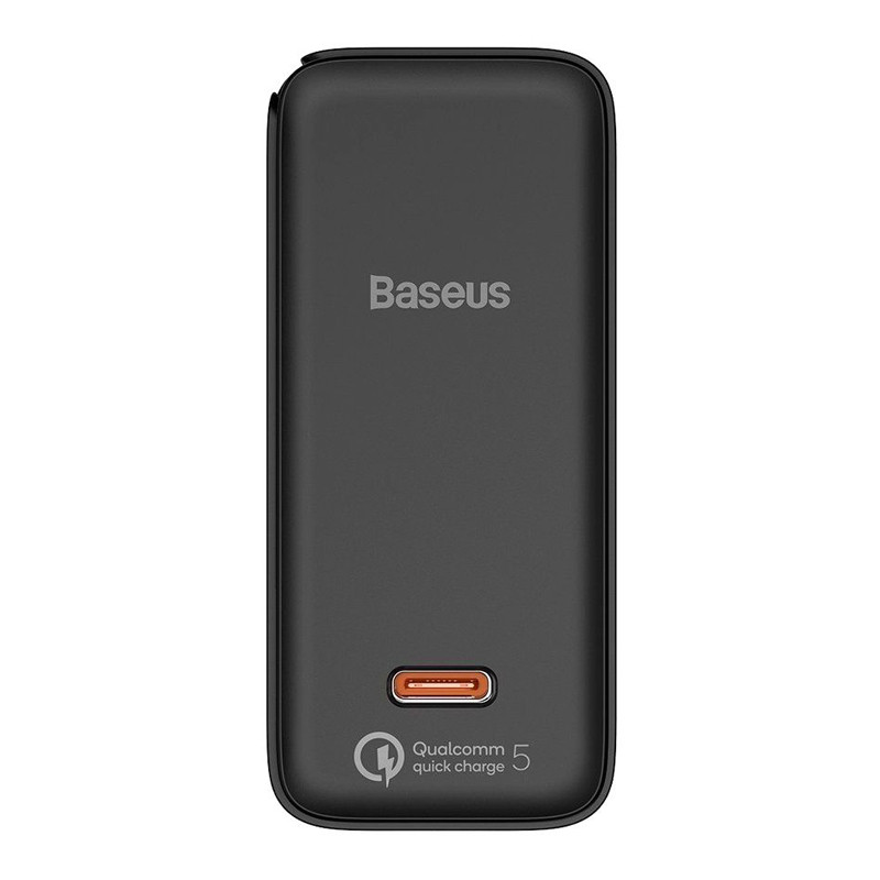 شارژر دیواری فست شارژ Baseus TZCCGAN-L 5A QC5.0 PD 100W Type-C + کابل تبدیل Type-C